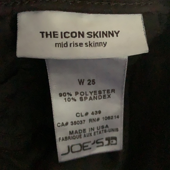 Joe’s Jeans Black Skinny Pants - Picture 9 of 9